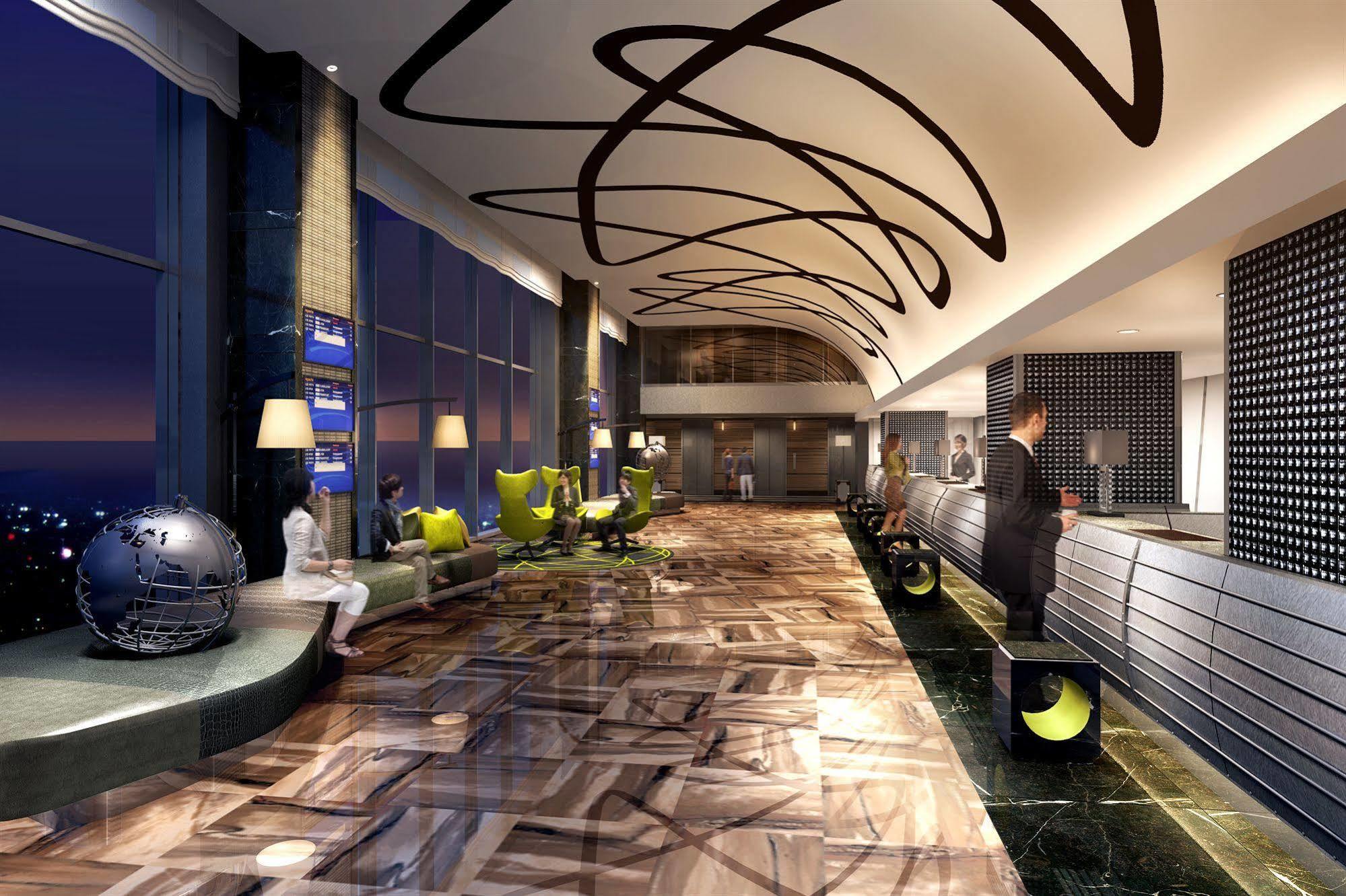 The Royal Park Hotel Tokyo Haneda Airport Terminal 3 Exterior foto The reception area of the hotel